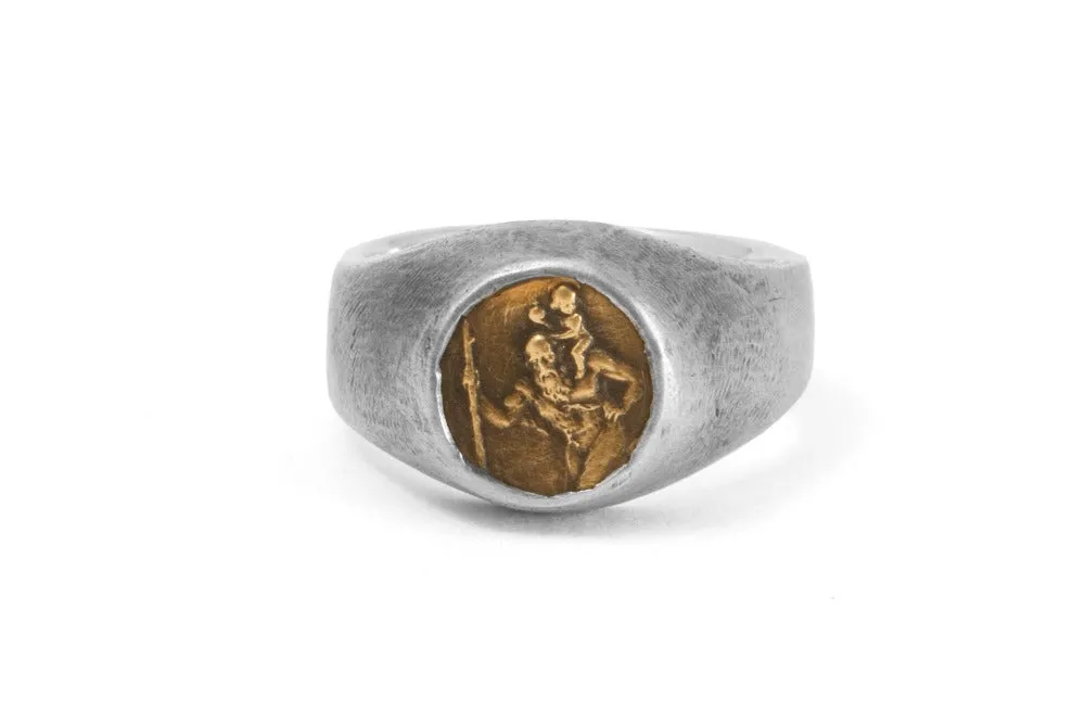 #028 - Signet Ring Saint Christopher