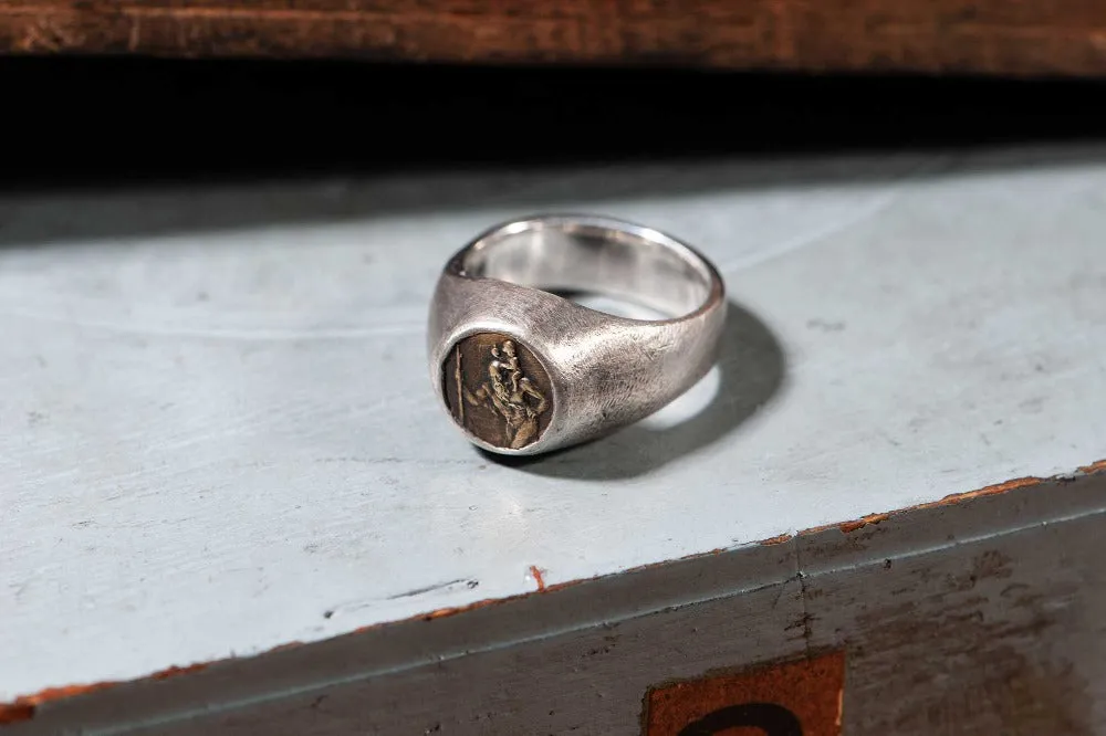 #028 - Signet Ring Saint Christopher