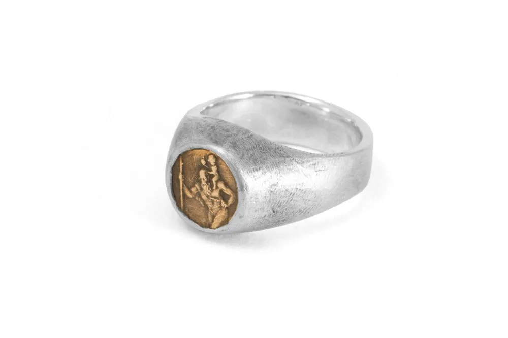 #028 - Signet Ring Saint Christopher