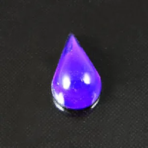 13x8mm Lucite Teardrop, Dark Amethyst, pack of 12