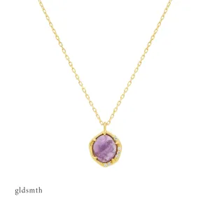 14k Gold Madeline Amethyst Necklace