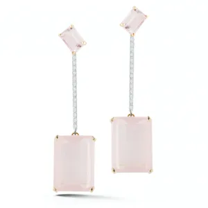 14kt Gold Barely Blush Earring