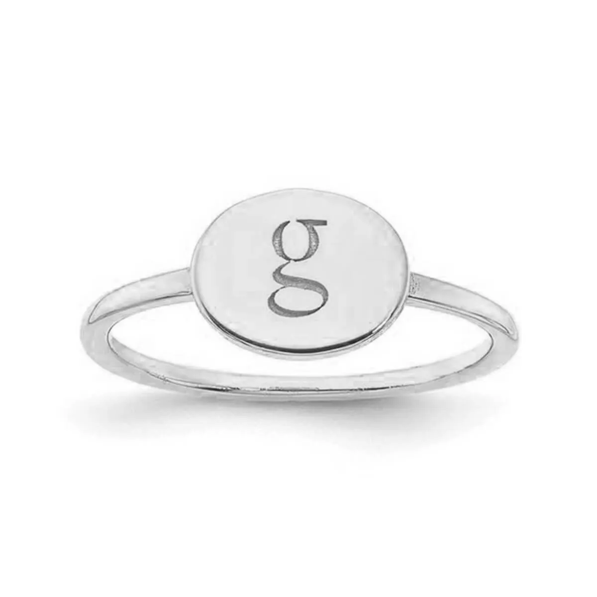 14kt Oval Monogram Signet Ring