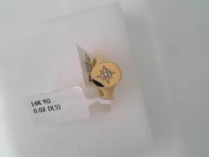 14KYG DIAMOND SIGNET PINKY RIN