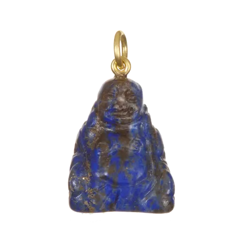 18 Karat Gold Gemstone Buddha Charms - Sold Separately