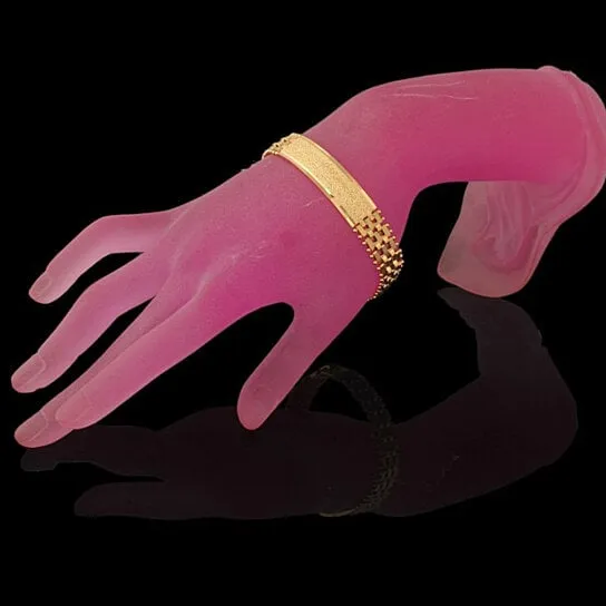 18k Gold Filled Unisex band ID Bracelet