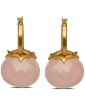 18k Yellow Gold Bell Jar Earrings
