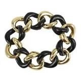 18kt Malachite and Gold Link Bracelet