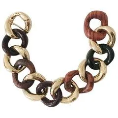 18kt Malachite and Gold Link Bracelet