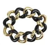 18kt Malachite and Gold Link Bracelet