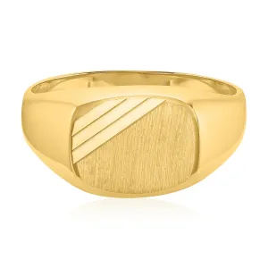 9ct Yellow Gold Signet Ring