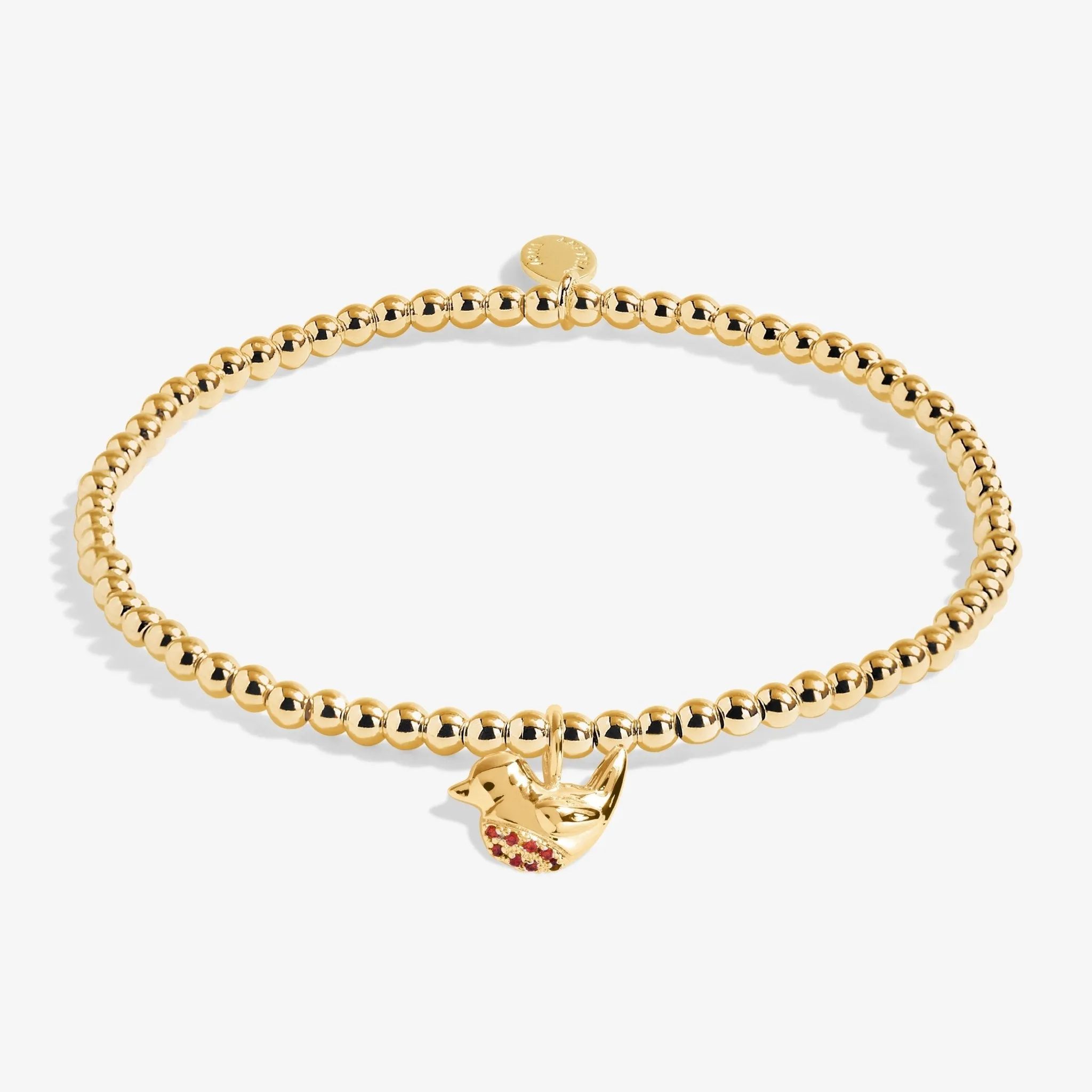 A Little Robins Appear When Loved Ones Are Near Gold Plated Bracelet 7592