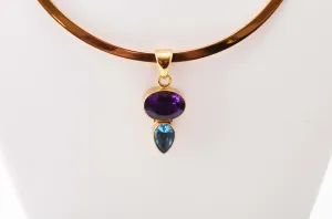 Alchemia Amethyst & Blue Topaz Pendant