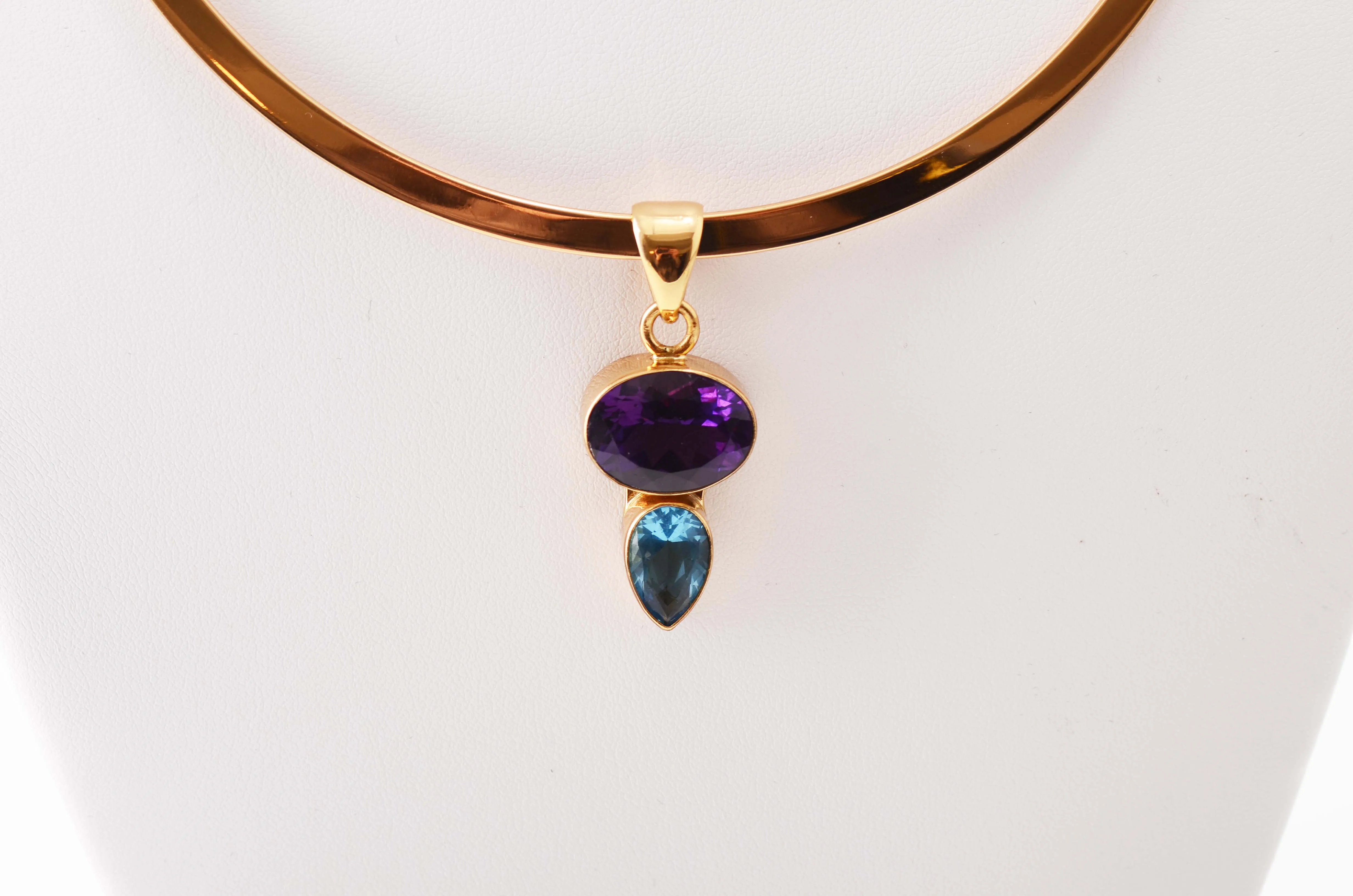 Alchemia Amethyst & Blue Topaz Pendant