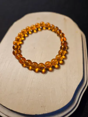 Amber Beaded Bracelet