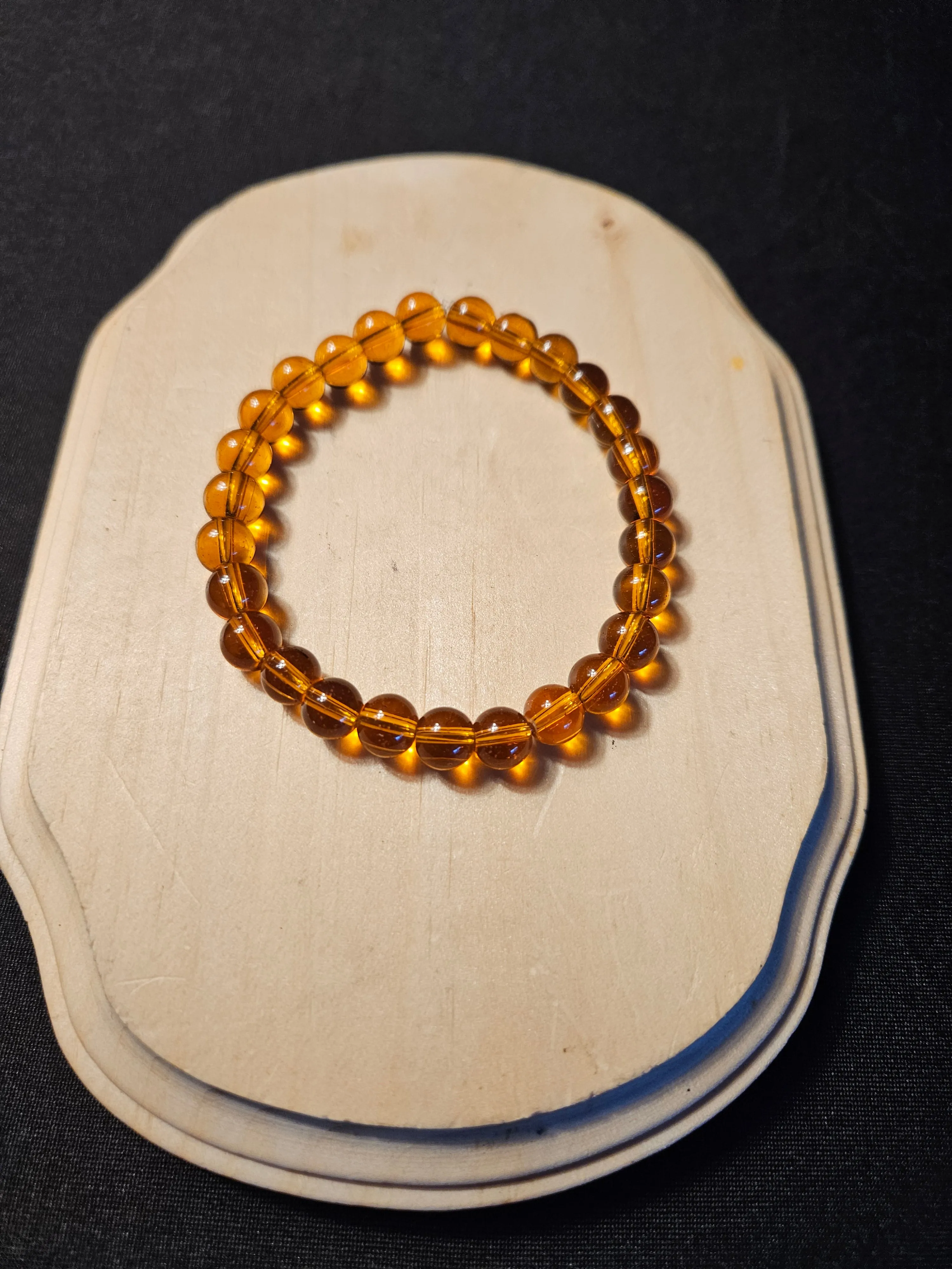 Amber Beaded Bracelet