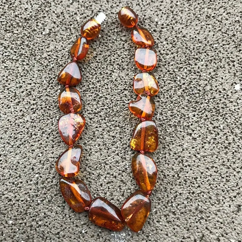 Amber bracelet – Beaded Amber Bracelet – Stretch bracelet – Unisex – Beaded bracelet – Baltic Amber Bracelet - Amber Jewelry Natural Gift
