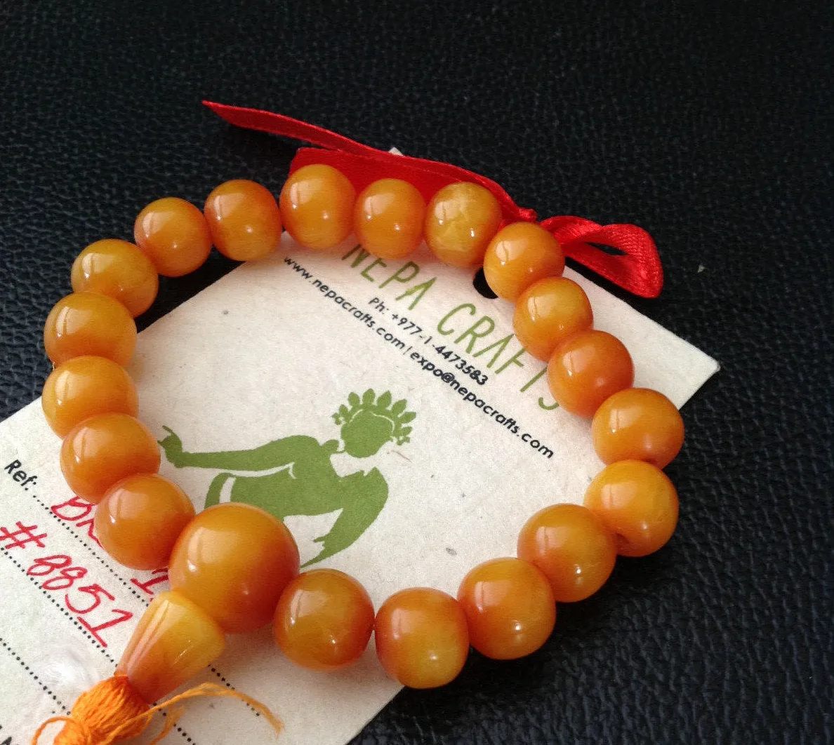 Amber Wrist Mala