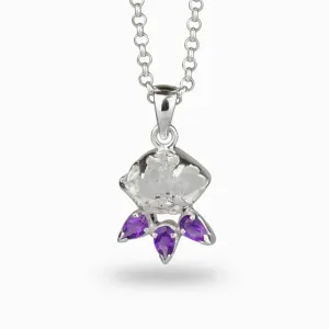 Amethyst & Herkimer Diamond Necklace