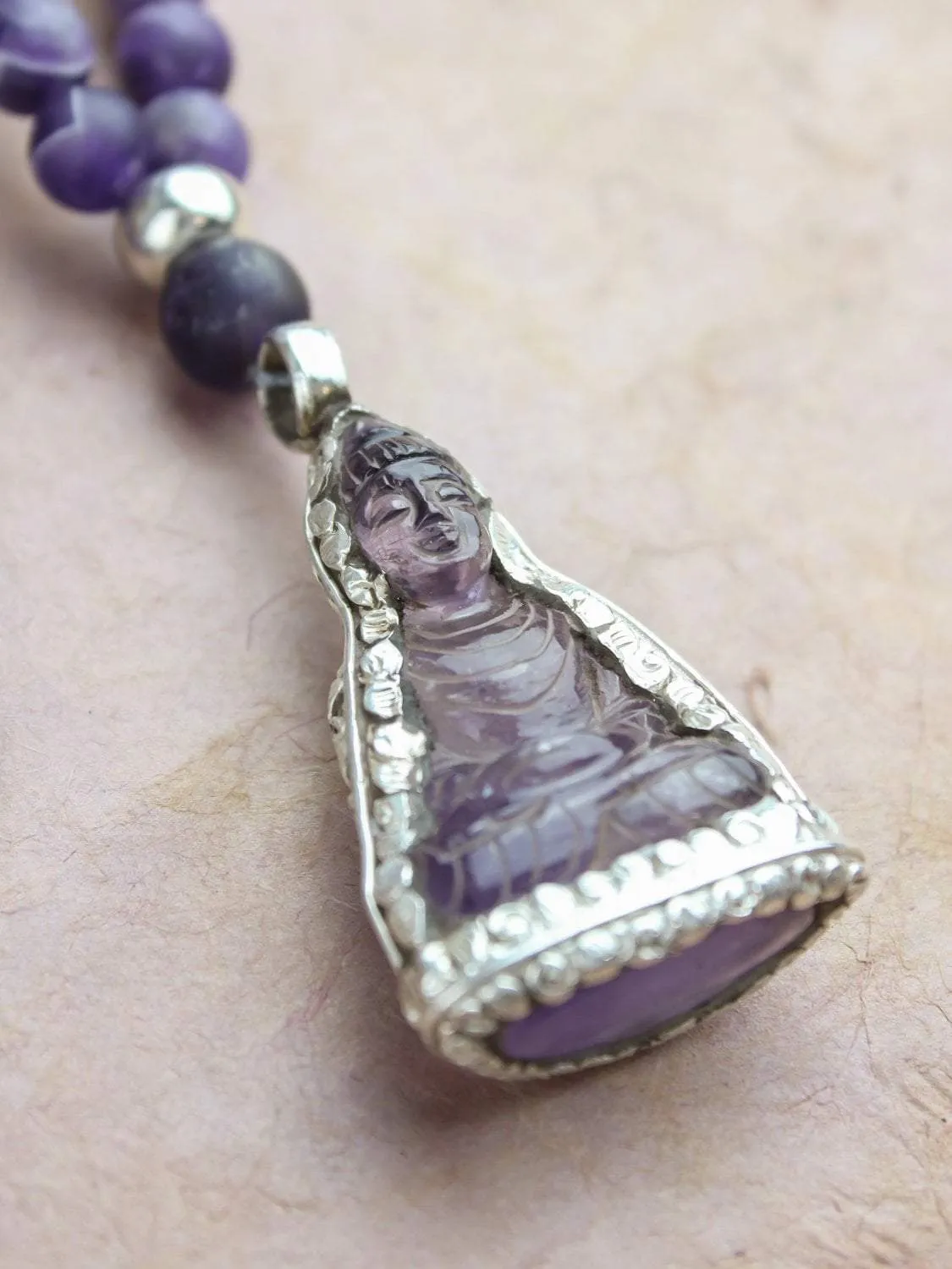 Amethyst Gemstone Meditation Mala