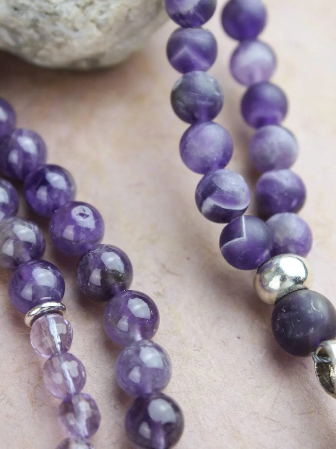 Amethyst Gemstone Meditation Mala