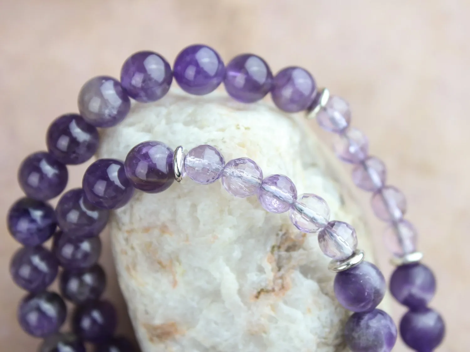 Amethyst Gemstone Meditation Mala