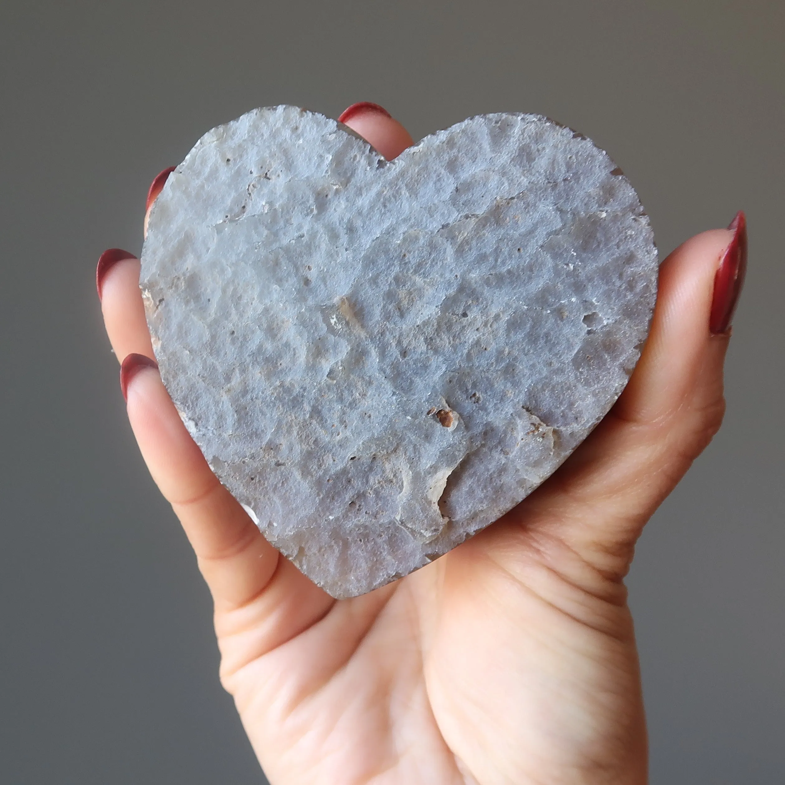 Amethyst Heart Fond Feelings Violet Crystal Cluster