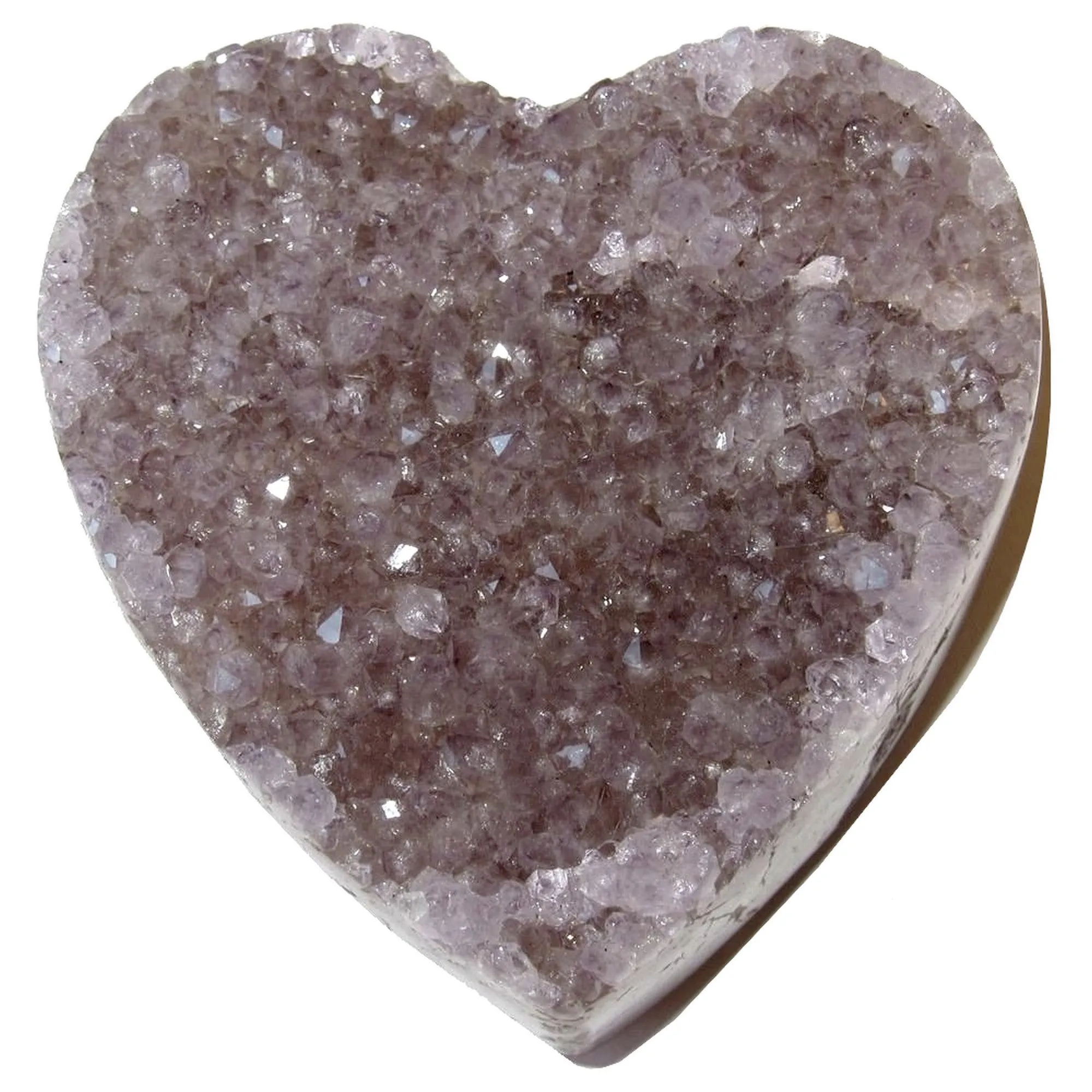 Amethyst Heart Fond Feelings Violet Crystal Cluster