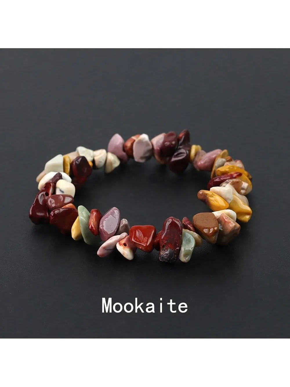 Amethyst Natural Gemstone Bracelet Stretch Chip Beads Bracelets Bangles For