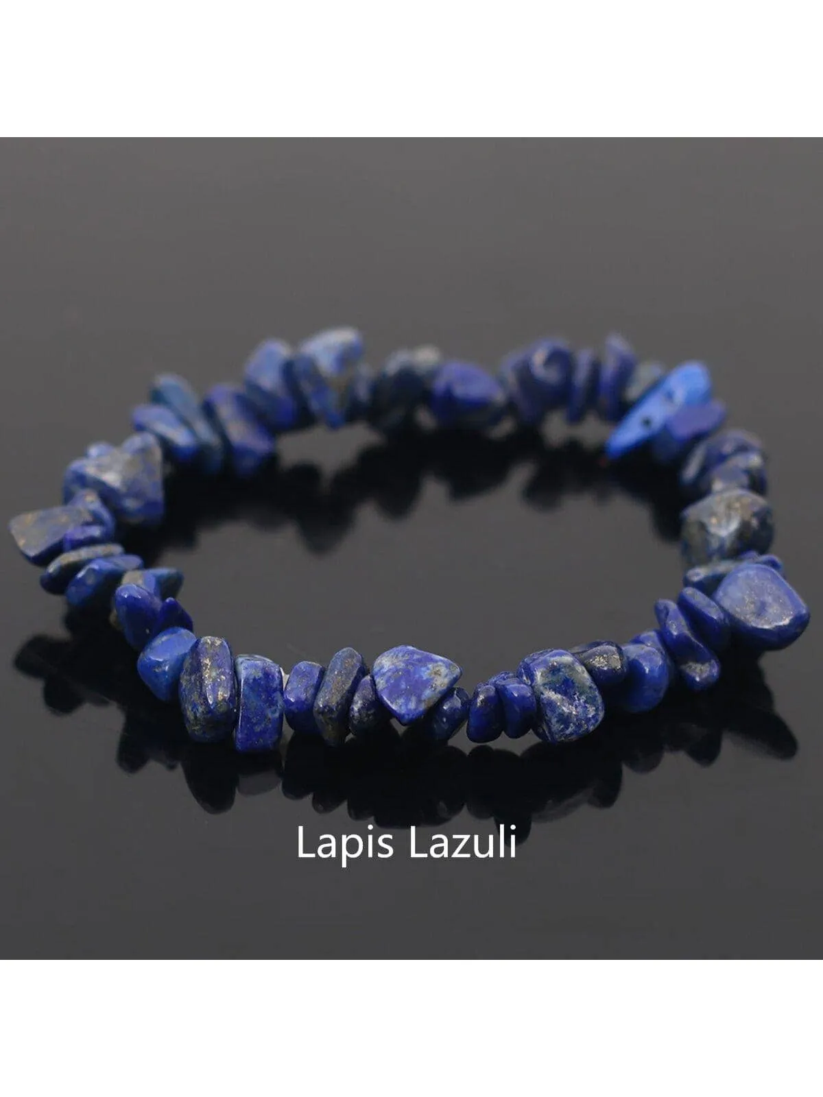 Amethyst Natural Gemstone Bracelet Stretch Chip Beads Bracelets Bangles For