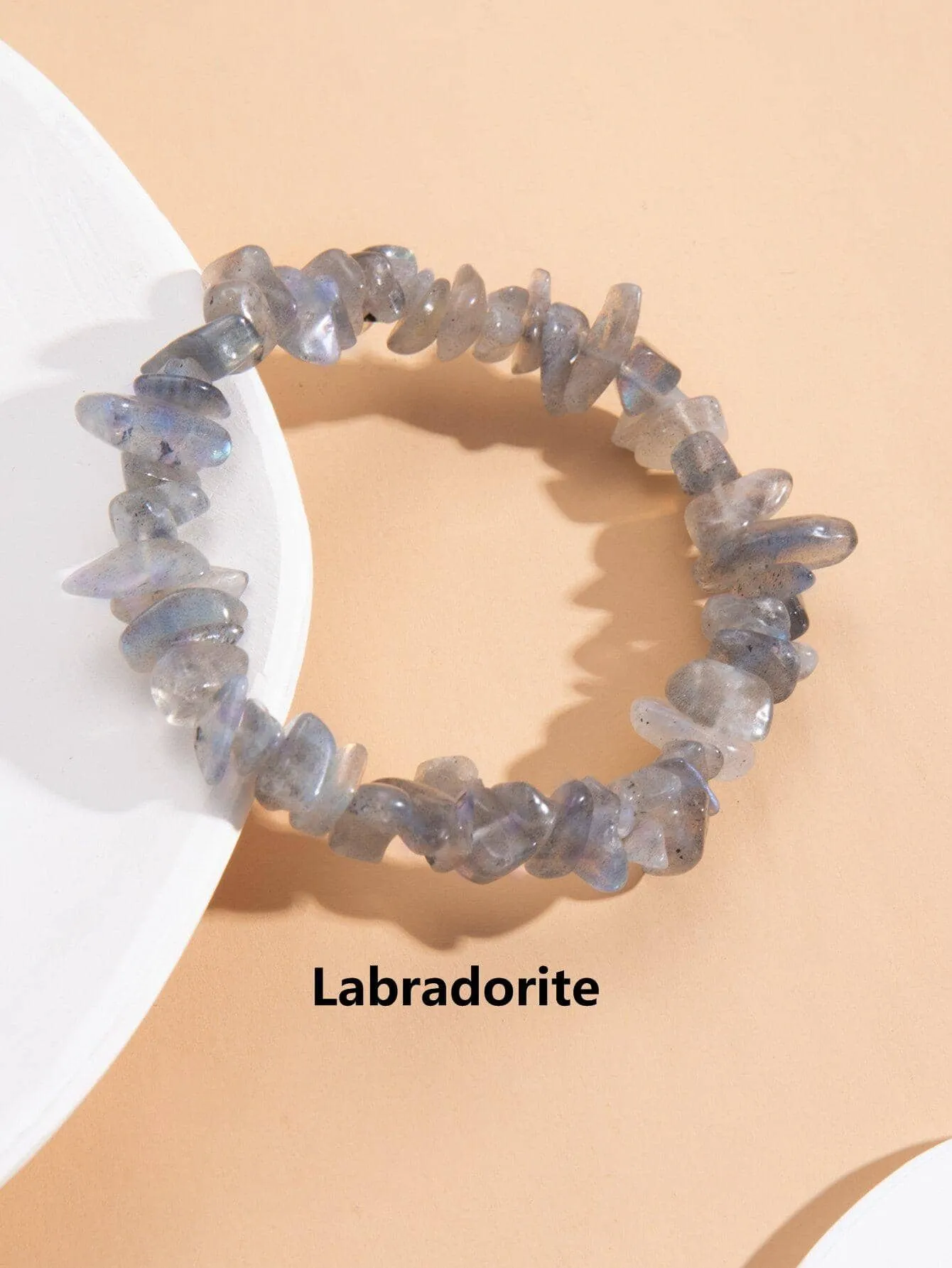 Amethyst Natural Gemstone Bracelet Stretch Chip Beads Bracelets Bangles For