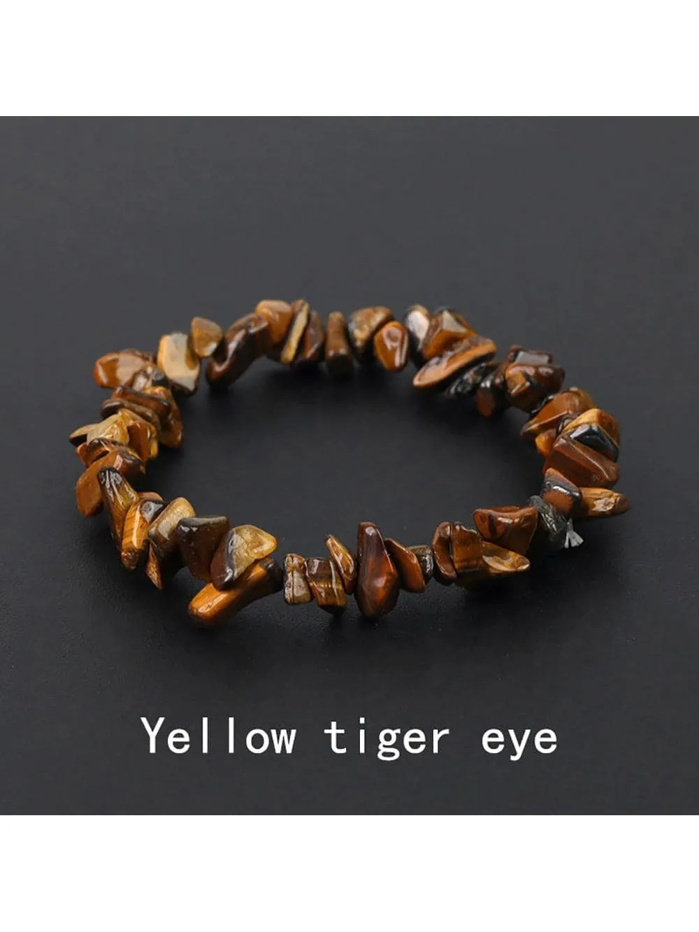 Amethyst Natural Gemstone Bracelet Stretch Chip Beads Bracelets Bangles For