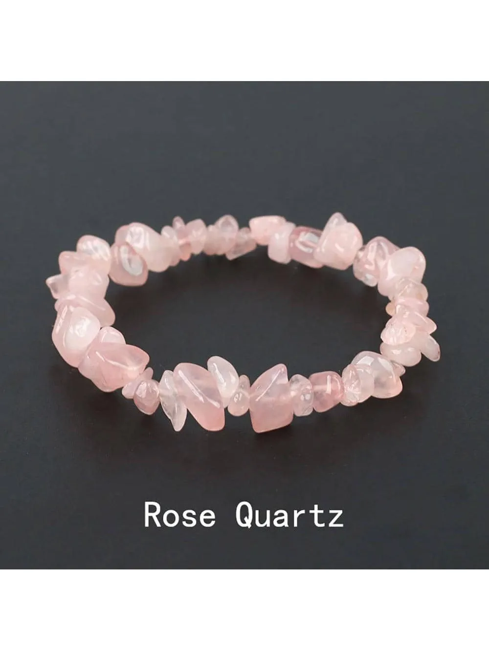 Amethyst Natural Gemstone Bracelet Stretch Chip Beads Bracelets Bangles For
