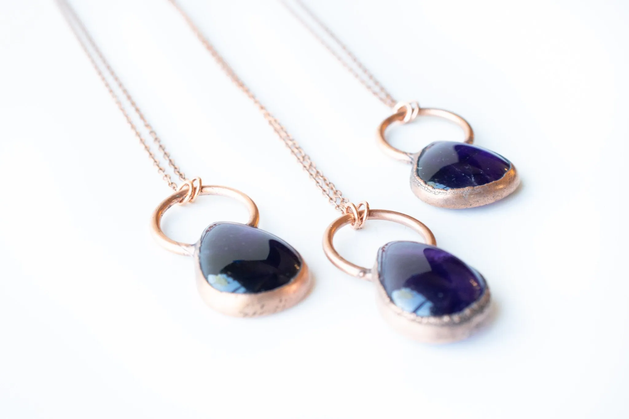 Amethyst necklace | Teardrop Amethyst Necklace