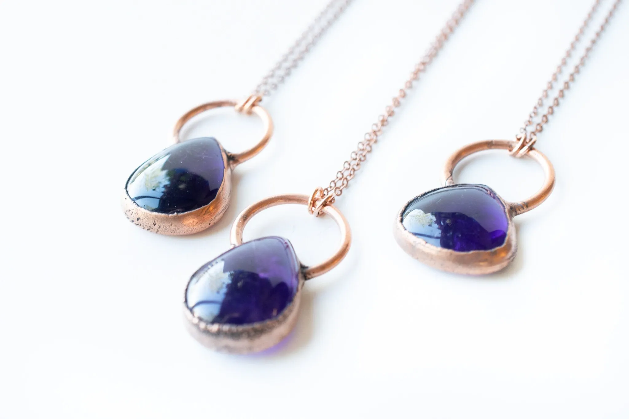 Amethyst necklace | Teardrop Amethyst Necklace