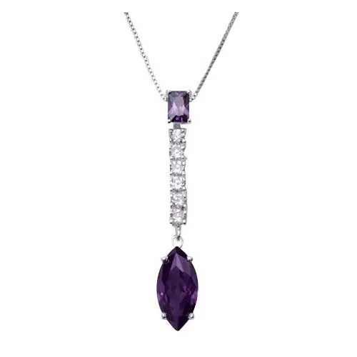 Amethyst Pendant Necklace