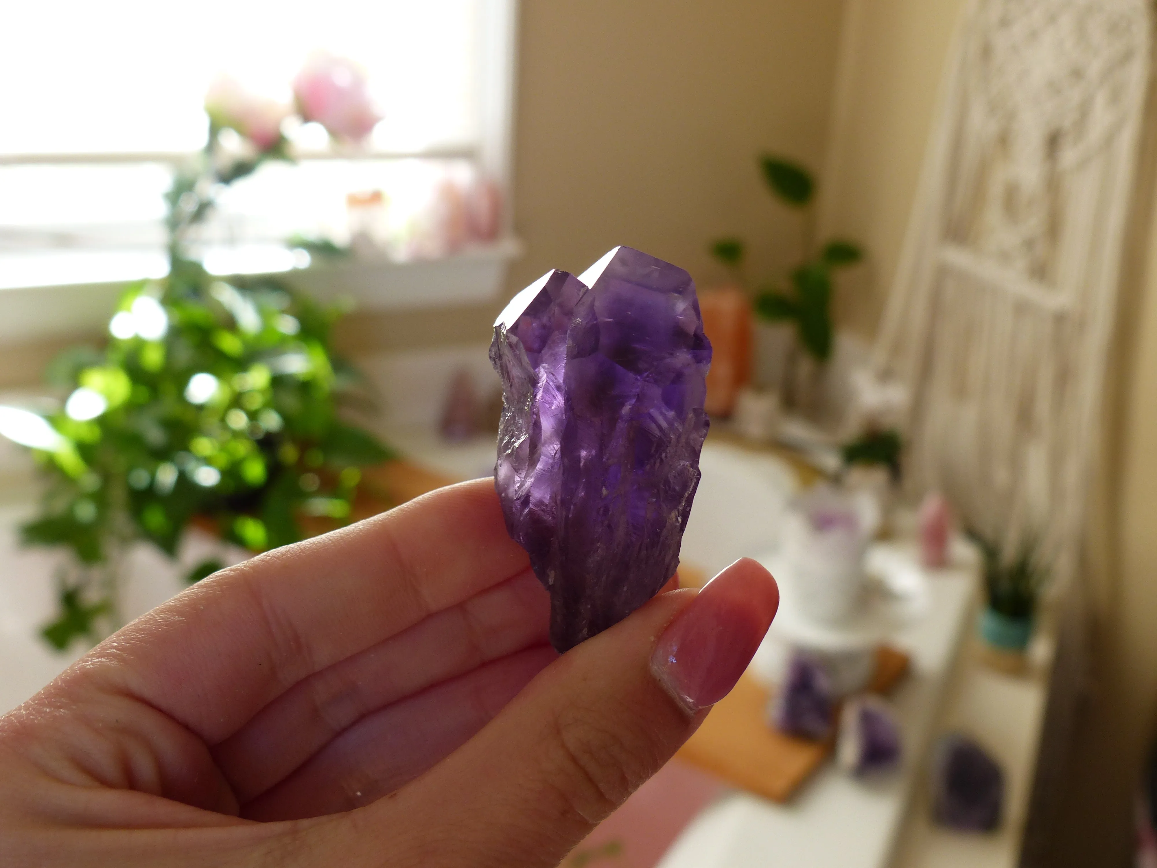 Amethyst Point, Amethyst Elestial Point from Brazil (#4)