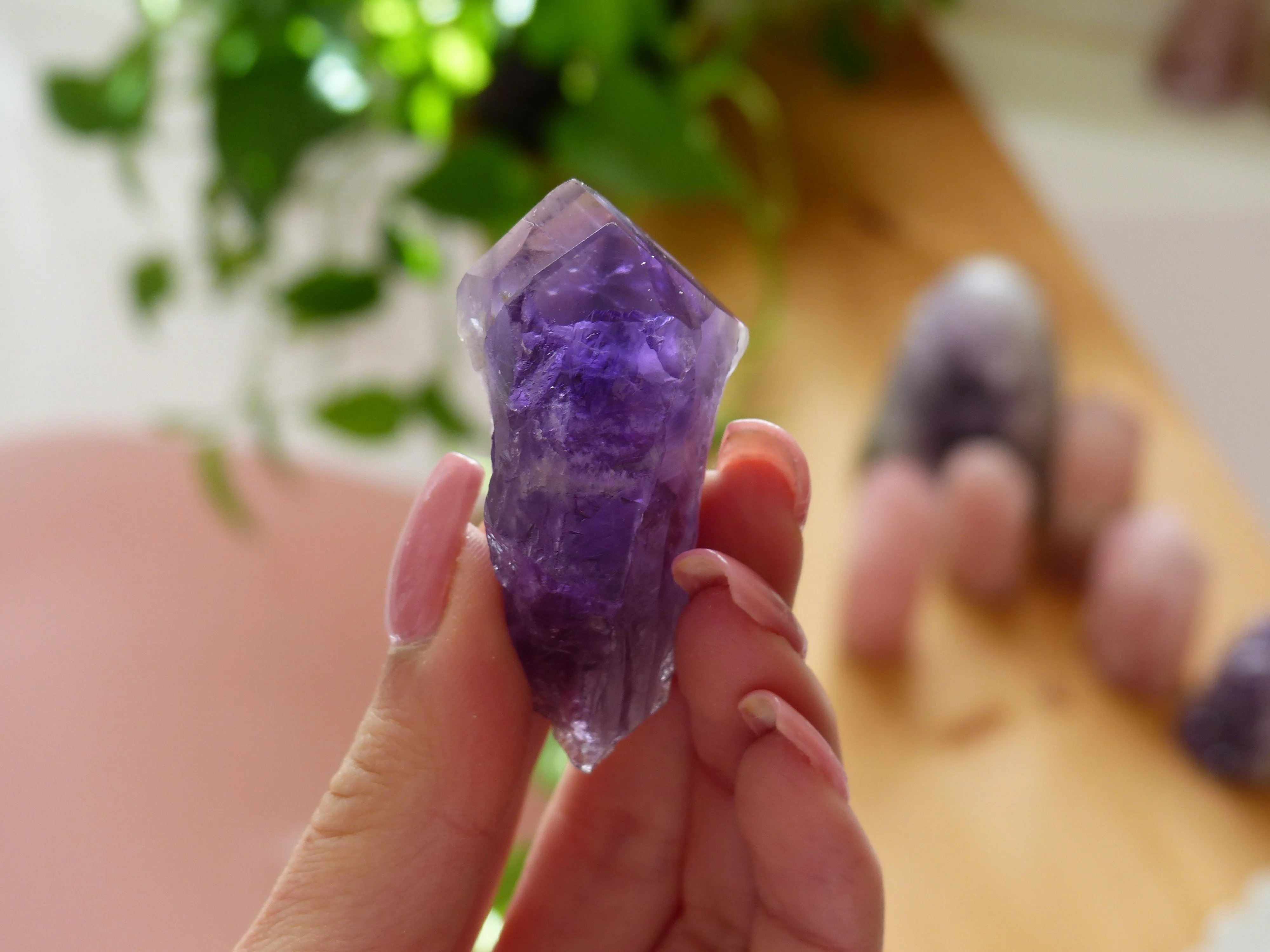 Amethyst Point, Amethyst Elestial Point from Brazil (#4)