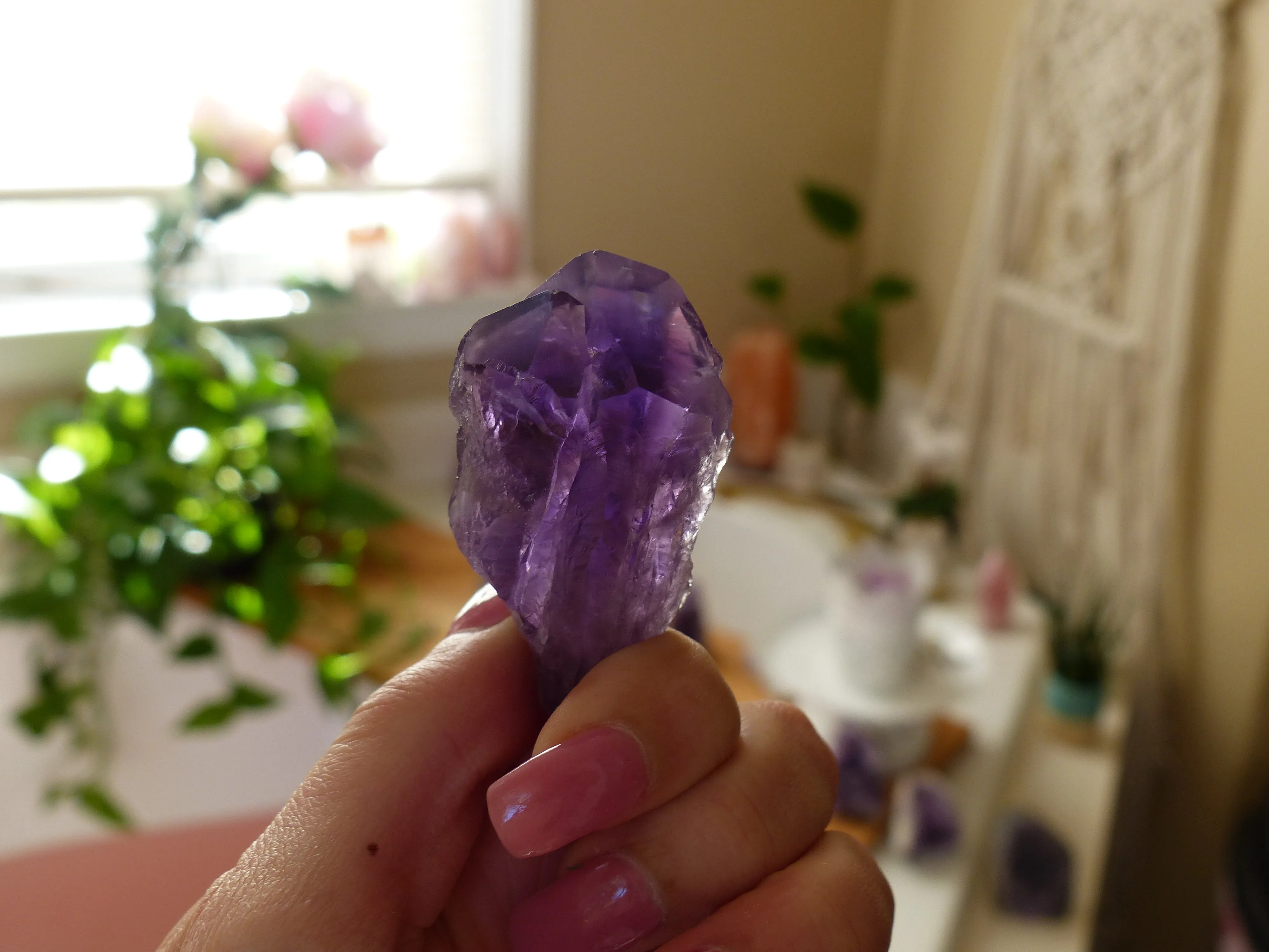 Amethyst Point, Amethyst Elestial Point from Brazil (#4)