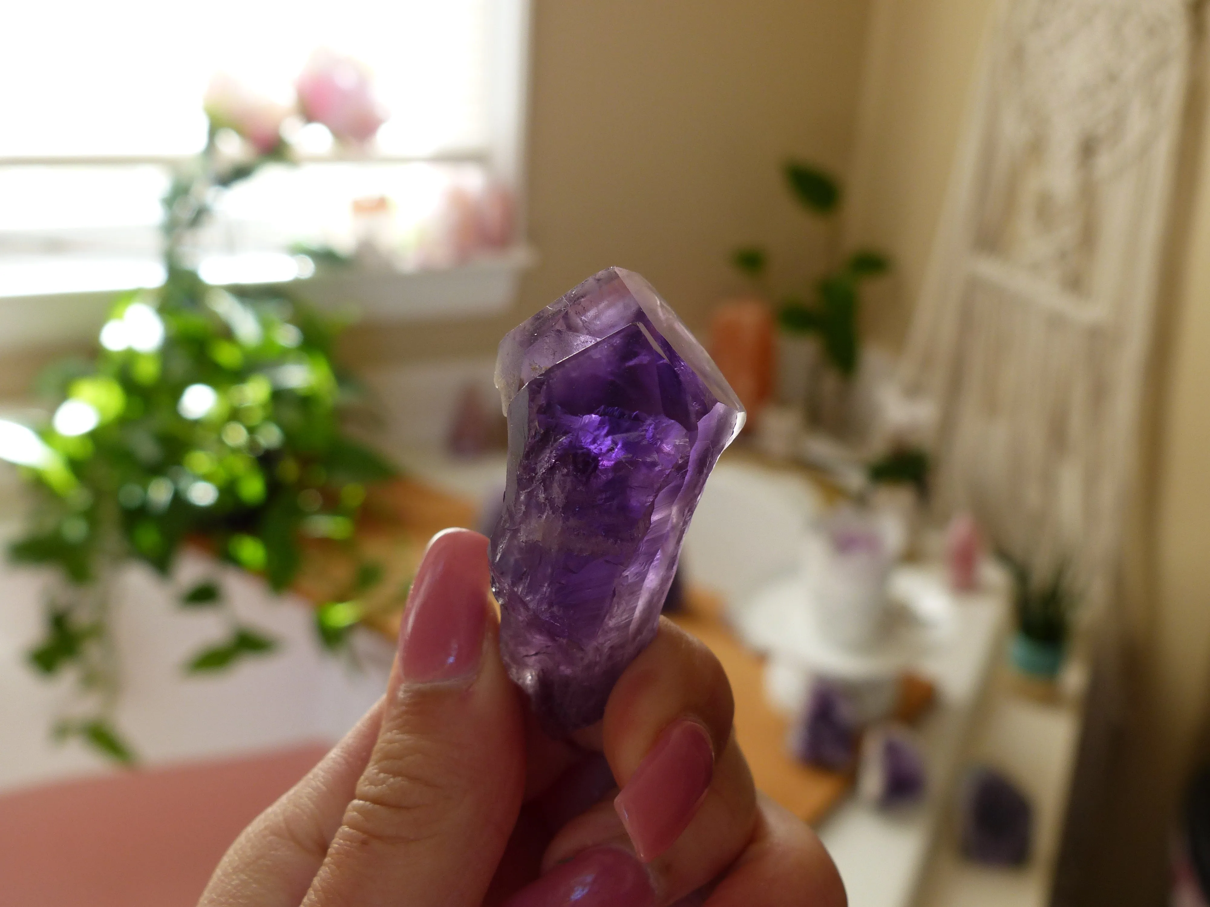 Amethyst Point, Amethyst Elestial Point from Brazil (#4)