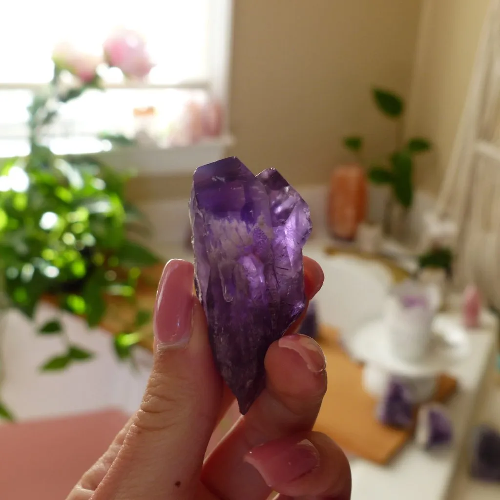 Amethyst Point, Amethyst Elestial Point from Brazil (#4)