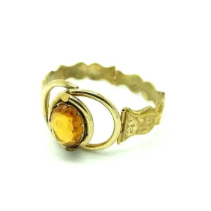Antique Victorian Pitchbeck Amber Glass Bracelet