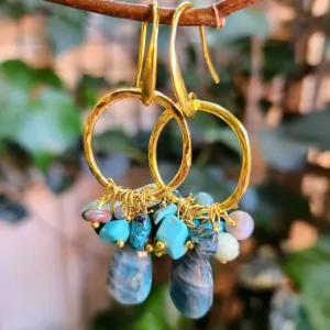 APATITE TRIBAL DANGLE EARRINGS