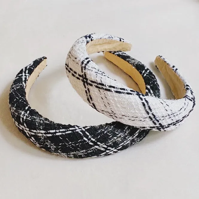 AUDREY PLAID HEADBAD