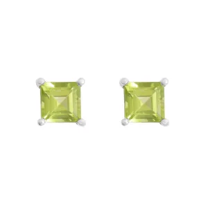 August Peridot Studs