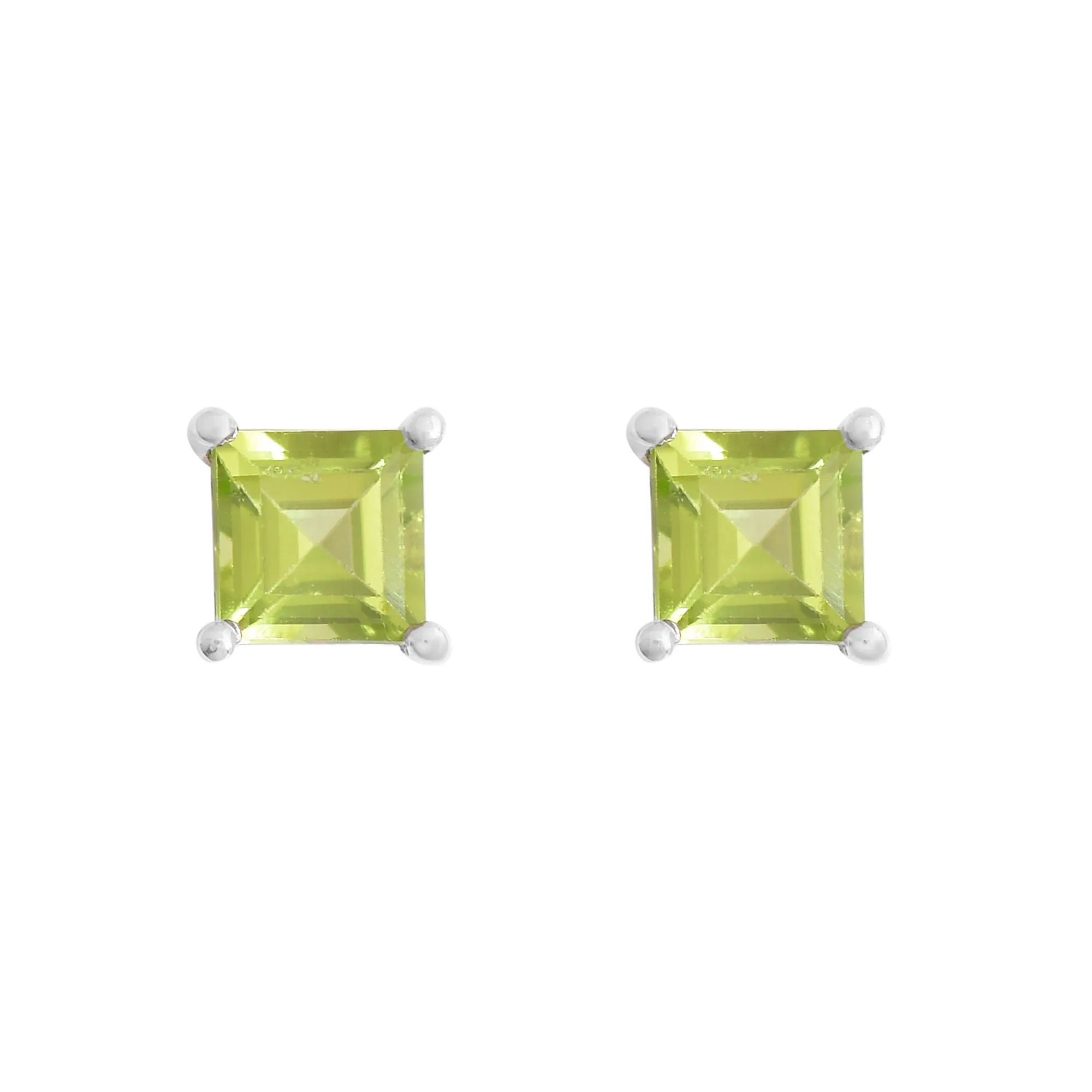 August Peridot Studs