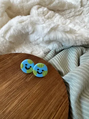 Baby Earth Stud Earrings