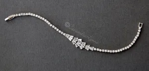 Baguette CZ Wedding Bracelet