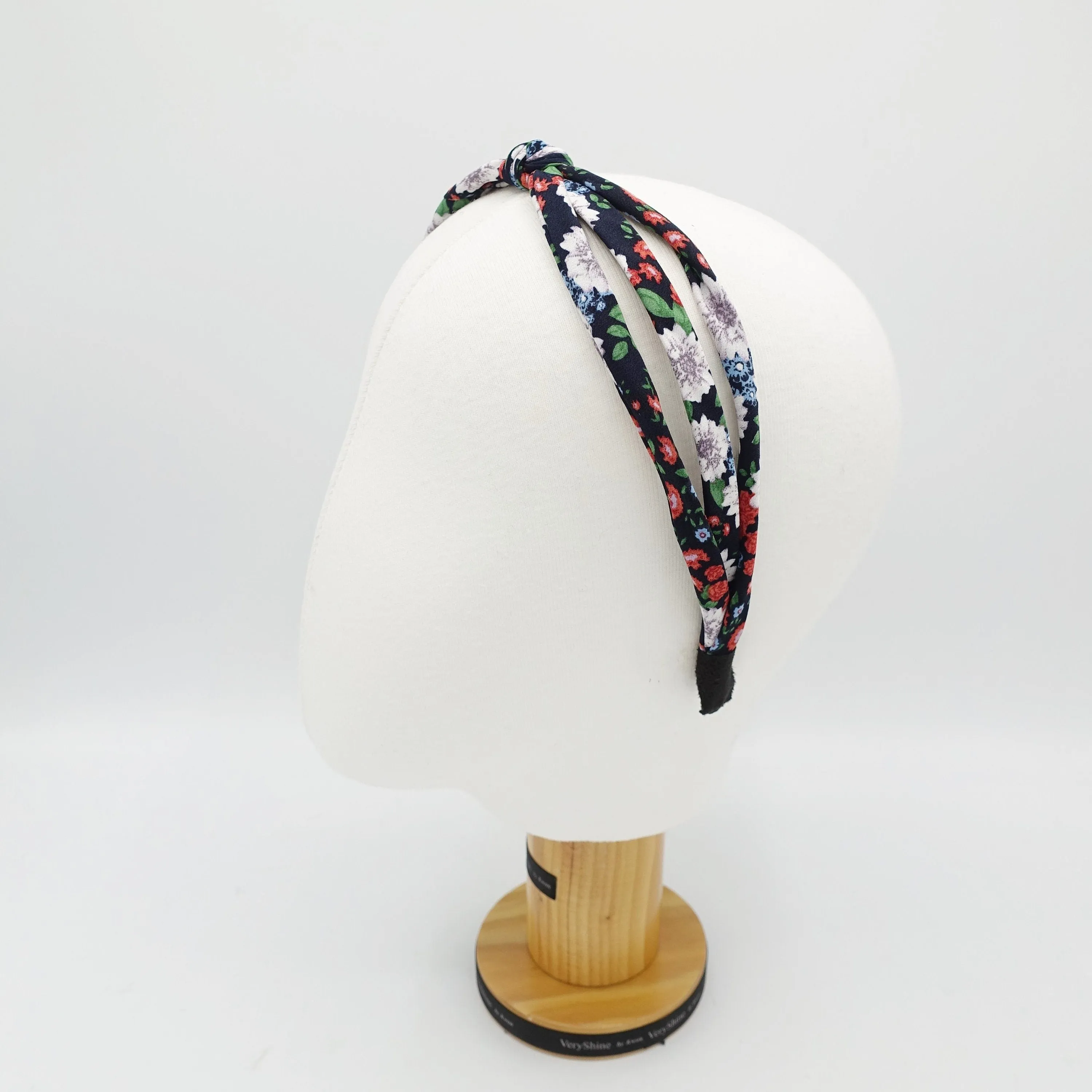 big flower print headband triple strand hairband unique hair accessory for women
