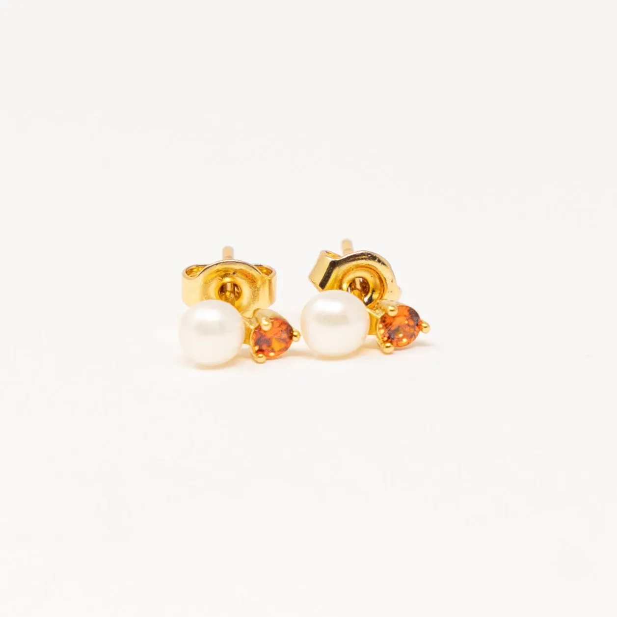 Birthday Pearl Stud Earrings